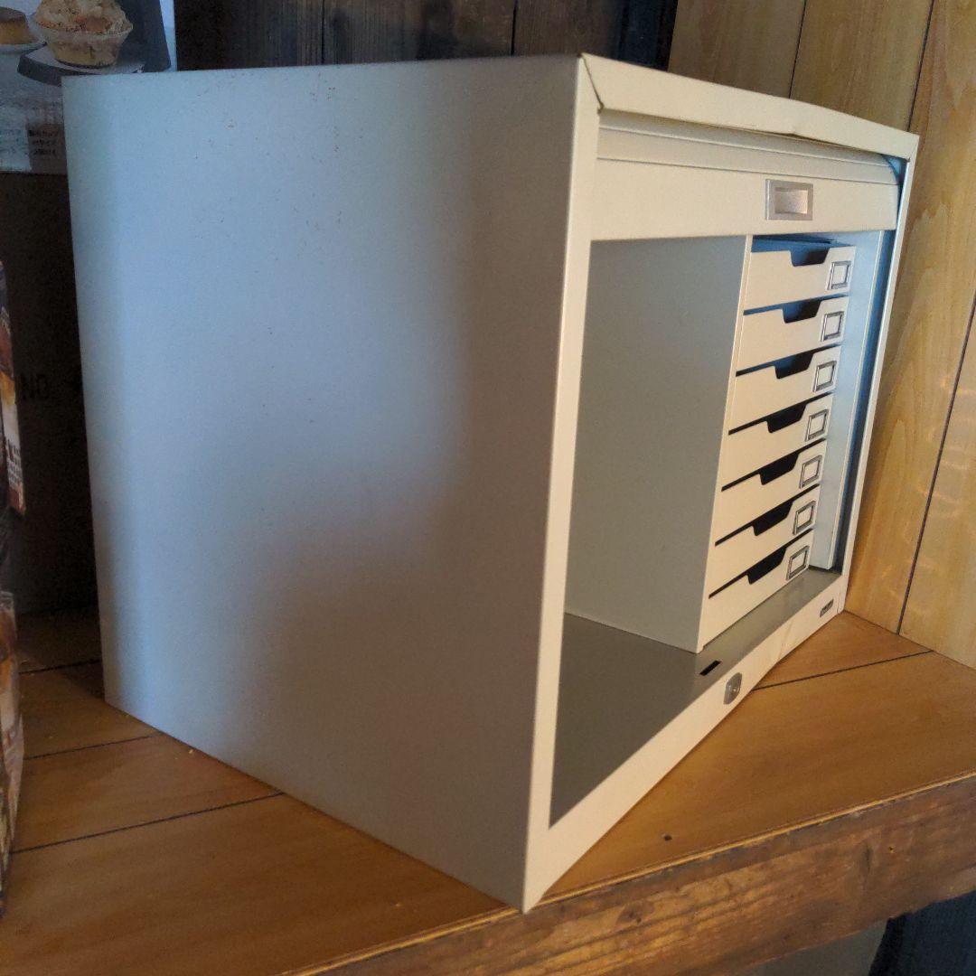 ホワイト書庫・キャッシュボックス 引き出し7個の通販はau PAY