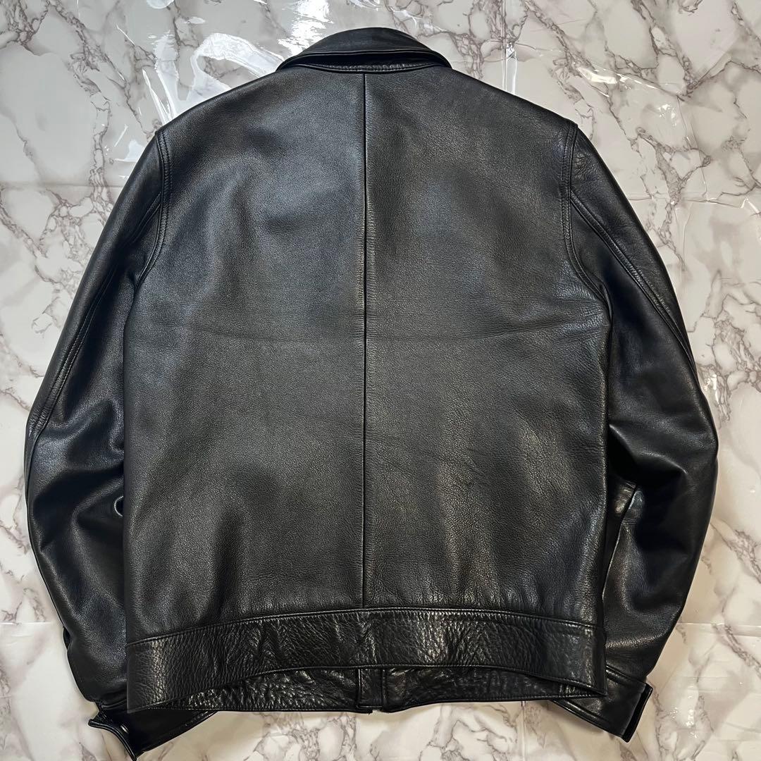 美品】ワコマリアレザージャケット本革ブラック黒M 日本製