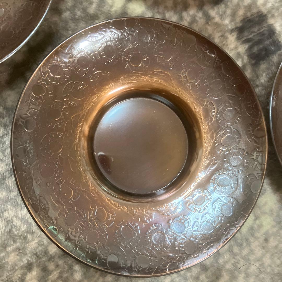 開新堂 純銅製茶托5枚セット