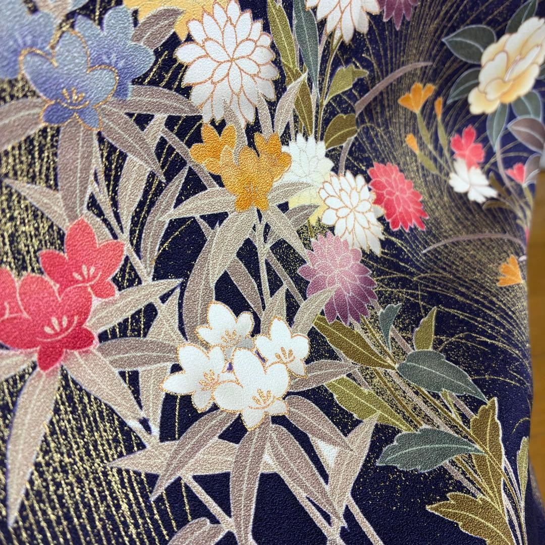 ⁂daoi20050509様⁂【振袖フルセット】極美品 草花御所車 7点セット