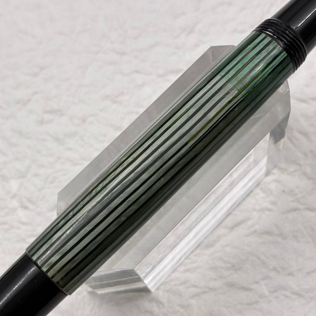 ヴィンテージ万年筆 ペリカン Pelikan 140 緑縞 14K F 書写可能