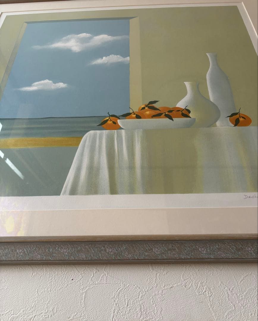 額装　アート　サイン入り　デシェルプレトレ　絵画 インテリア