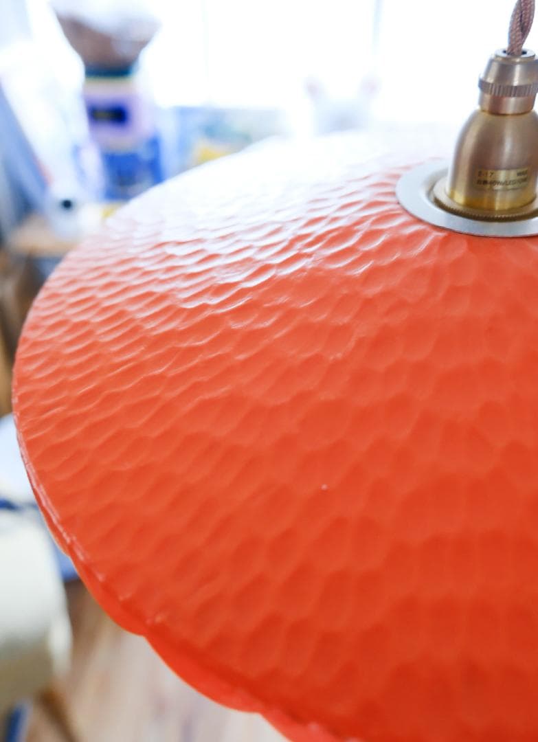 ヴィンテージ オレンジランプシェード【美品】　オランダ