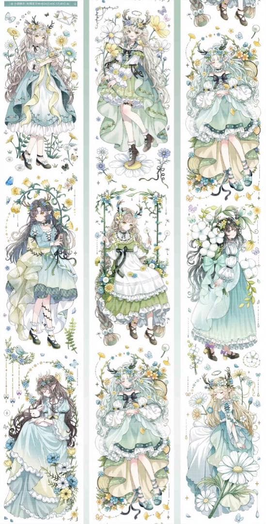 4063 贝壳光 6.5cm×10m 布偶庄园 海外マスキングテープ