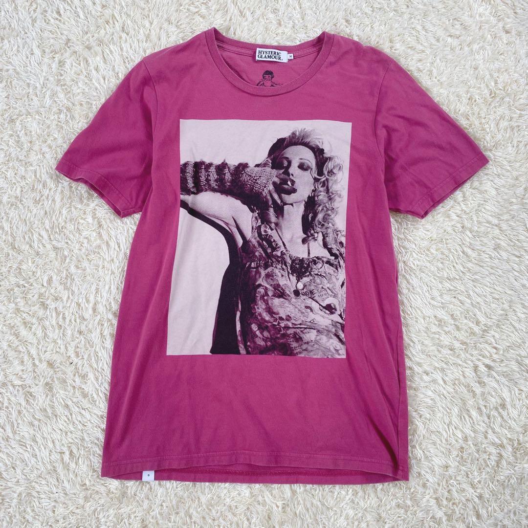 ヒステリックグラマー コートニーラブ Tシャツ 半袖 ピンク Mサイズ