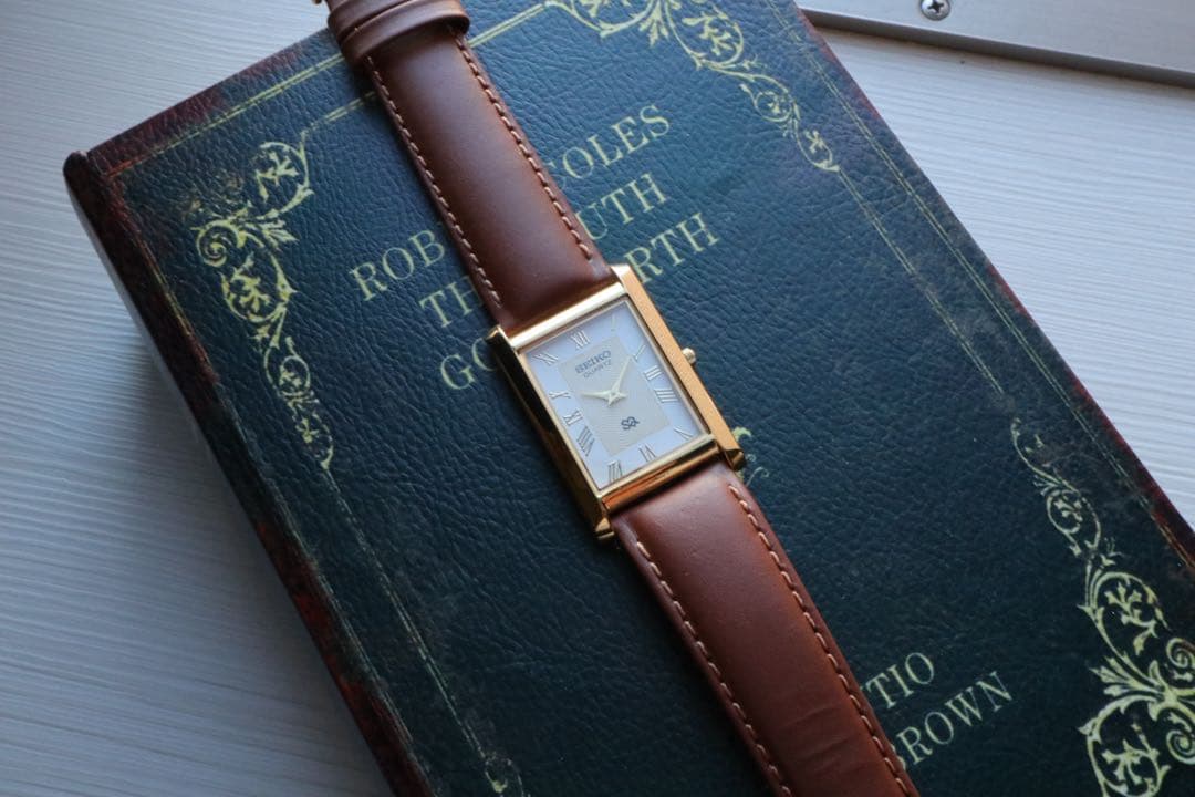 SEIKO tank ゴールド レクタンギュラー 稼動品