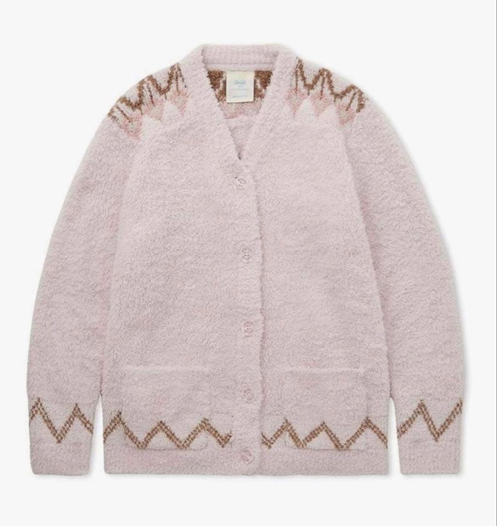 新品！ ジェラートピケ　Steiff シュタイフコラボ　カーディガン　ピンクベア