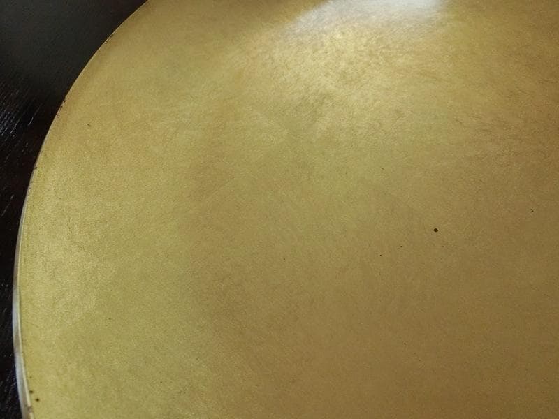 希少★金箔 銀箔　芙蓉盆　飾り皿　漆器 大皿　正雲作 料亭 38cm 2枚セット