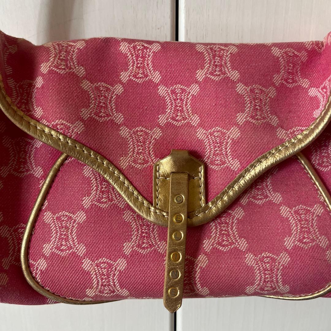 希少　Celine ピンク ショルダーバッグ