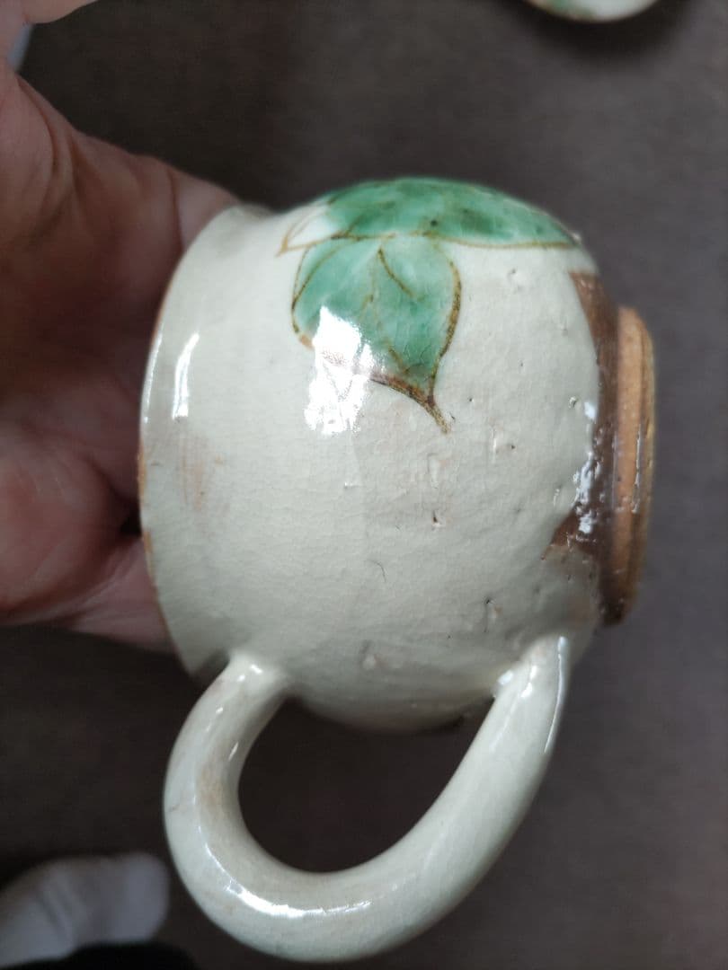 翌日発送 希少 先代作！陶葊・陶あん カップ＆ソーサー 牡丹絵 大振り