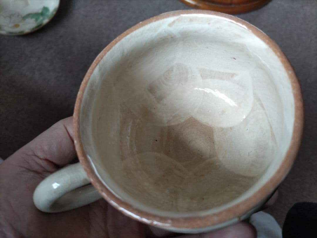 翌日発送 希少 先代作！陶葊・陶あん カップ＆ソーサー 牡丹絵 大振り