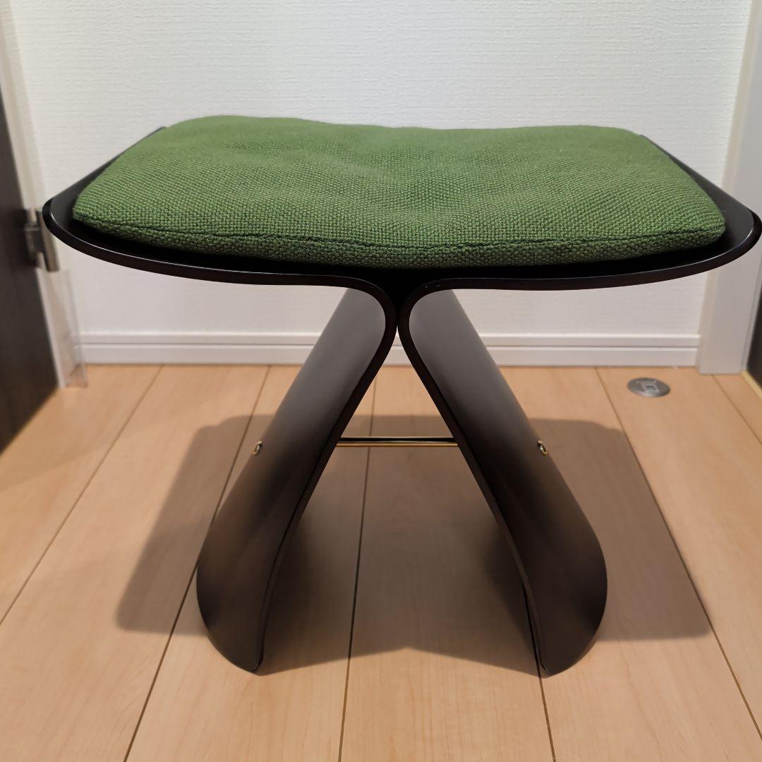 【天童木工】柳宗理　バタフライスツール＆専用クッション