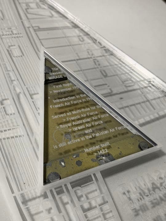 フランス空軍 戦闘機 ダッソー ミラージュ IIIE タグ ディスプレイ