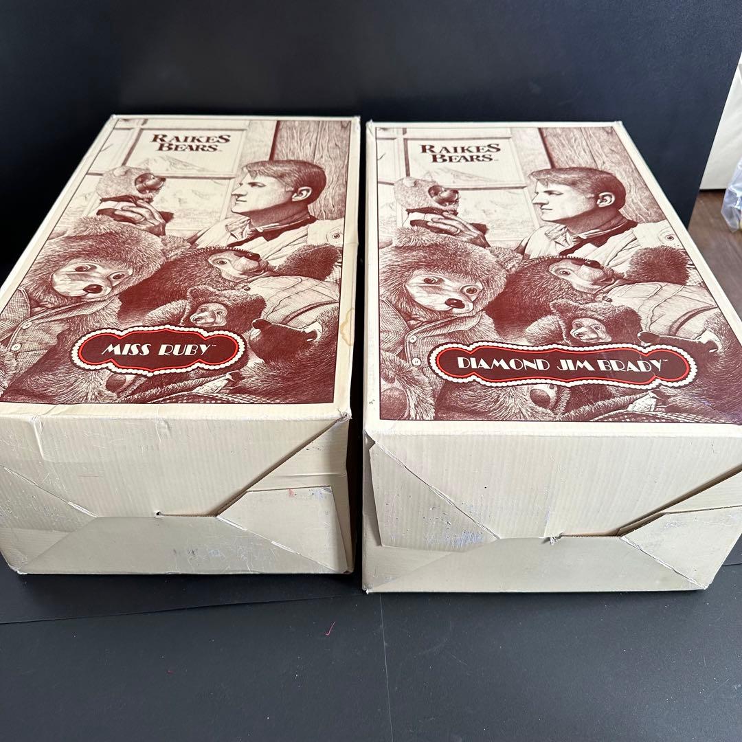 テディベア　Robert raikes bears 木彫り　海外作家レイクスベア