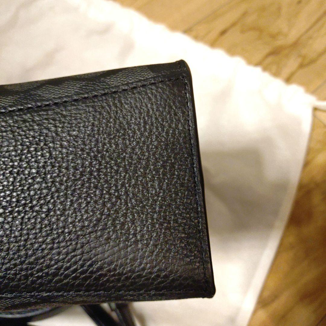 極美品　COACH ブラックレザーハンドバッグ 保存袋付　ショルダー付き2way