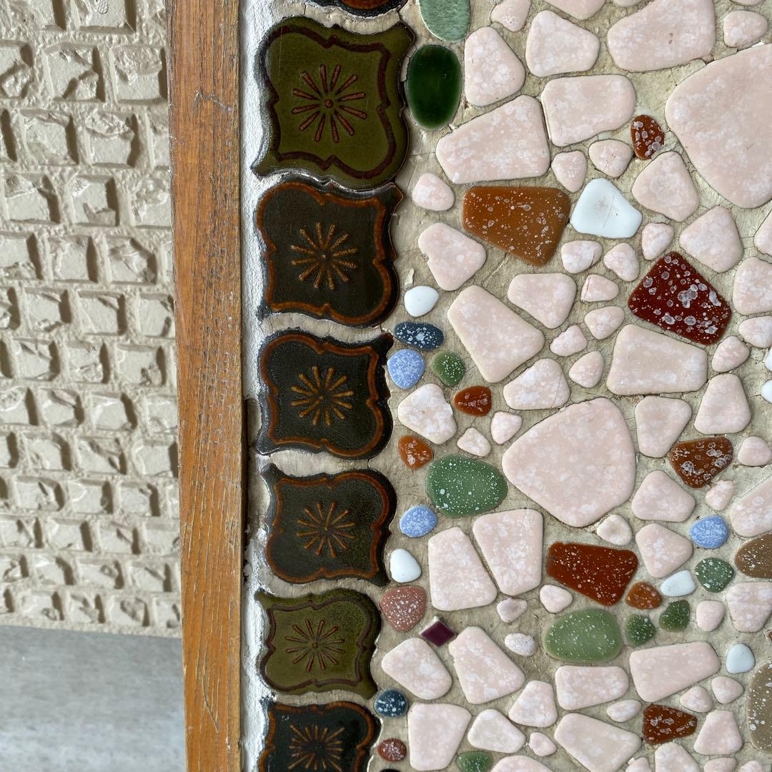 ストーブ台 薪ストーブ タイル張り 古民家 昭和レトロ b3