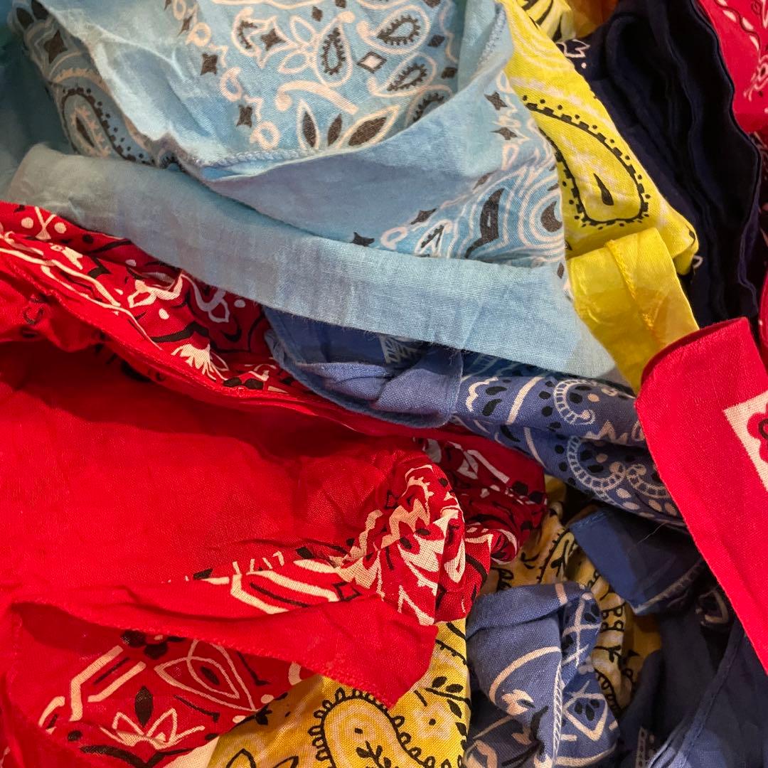 バンダナ　50枚　まとめ売り　エレファント　クッキー対　USA製　ビンテージ　①