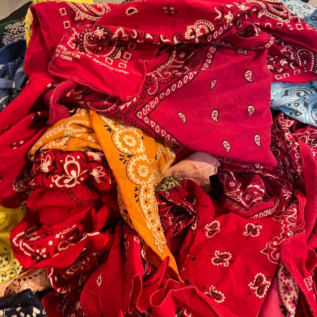 バンダナ　50枚　まとめ売り　エレファント　クッキー対　USA製　ビンテージ　①