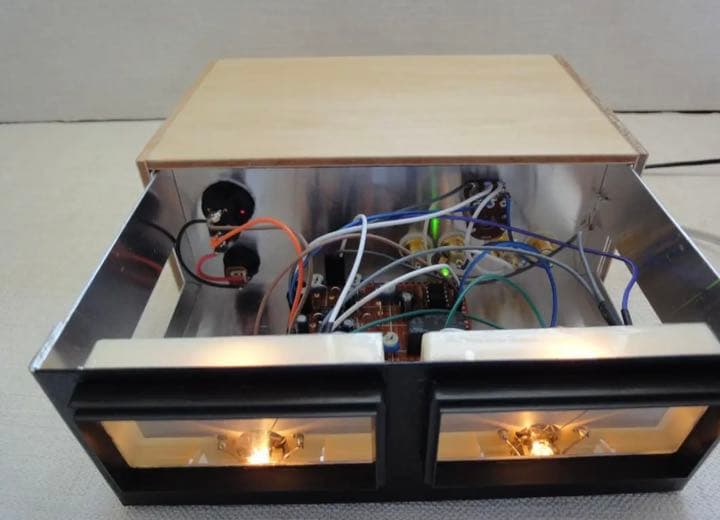 セール ステレオVUメーター(ピーク表示機能LED付)