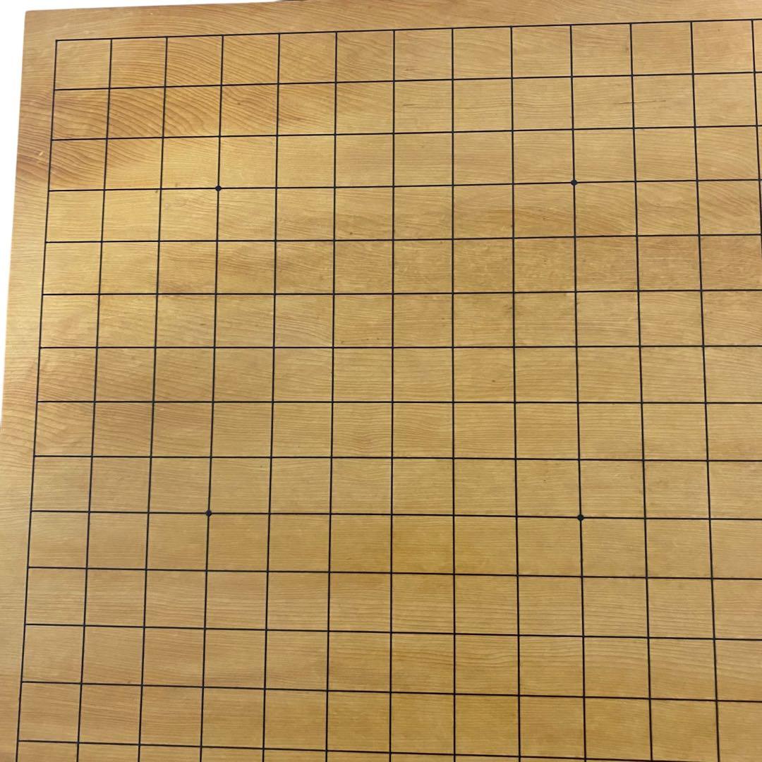 碁盤　本榧　ヘソ付　脚付　厚み19.5cm へそあり 囲碁盤　約22kg ケース