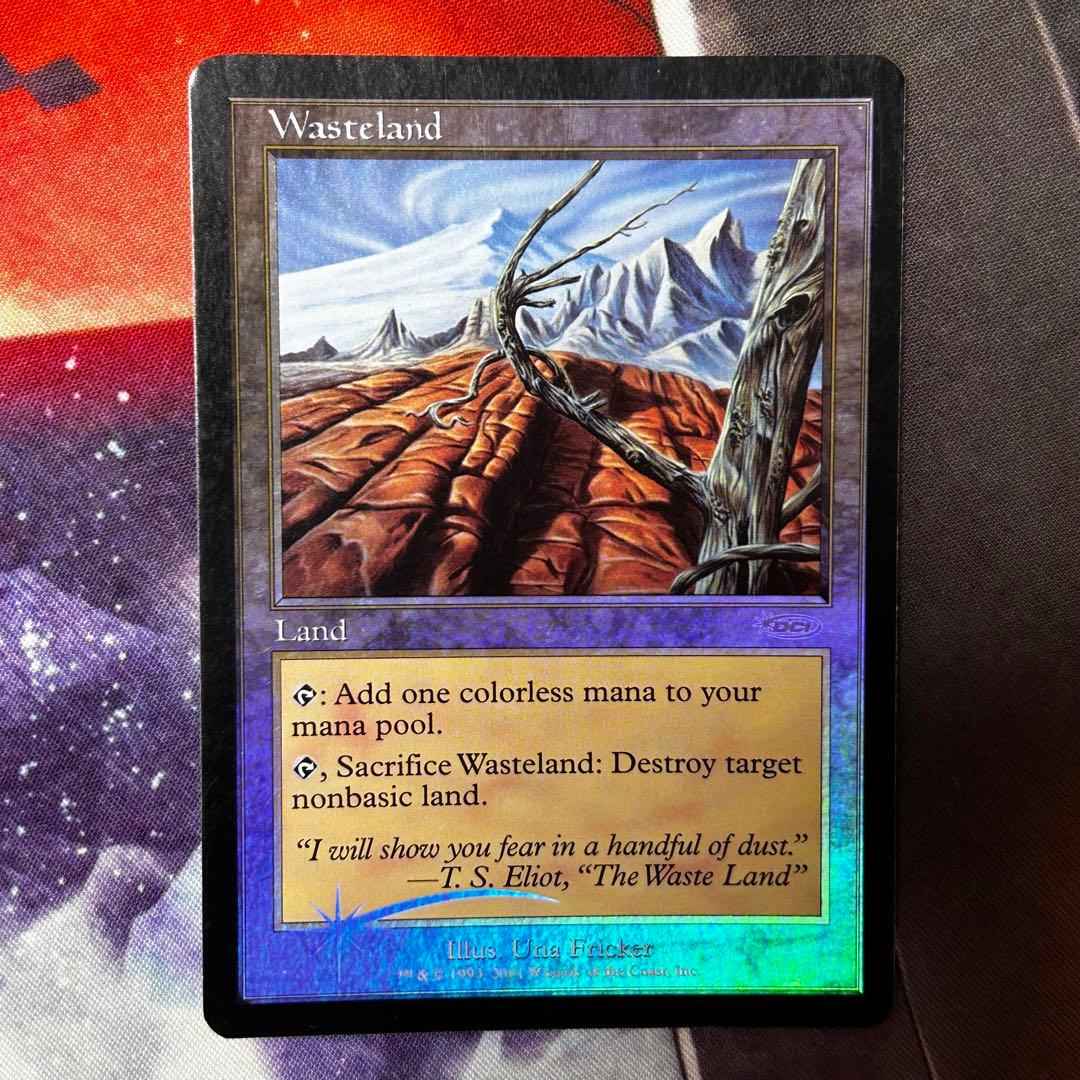 MTG 不毛の大地/Wasteland ジャッジ褒賞 FOIL 旧枠 DCI