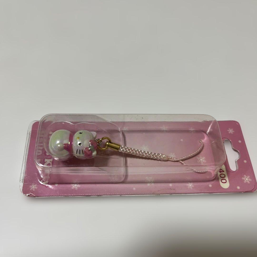 ハローキティ 根付けストラップ 雪だるま 2002年 サンリオ レア