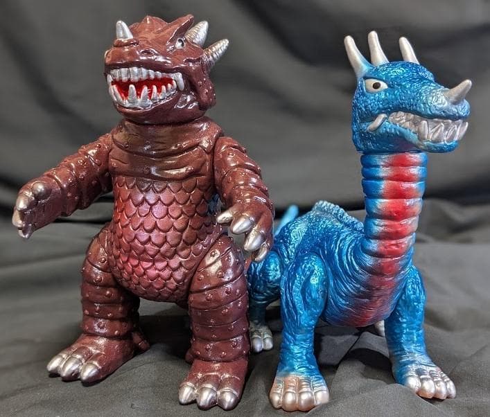 ゼロン＆ミドロン（マスダヤ復刻）「スペクトルマン」登場怪獣ソフビ2