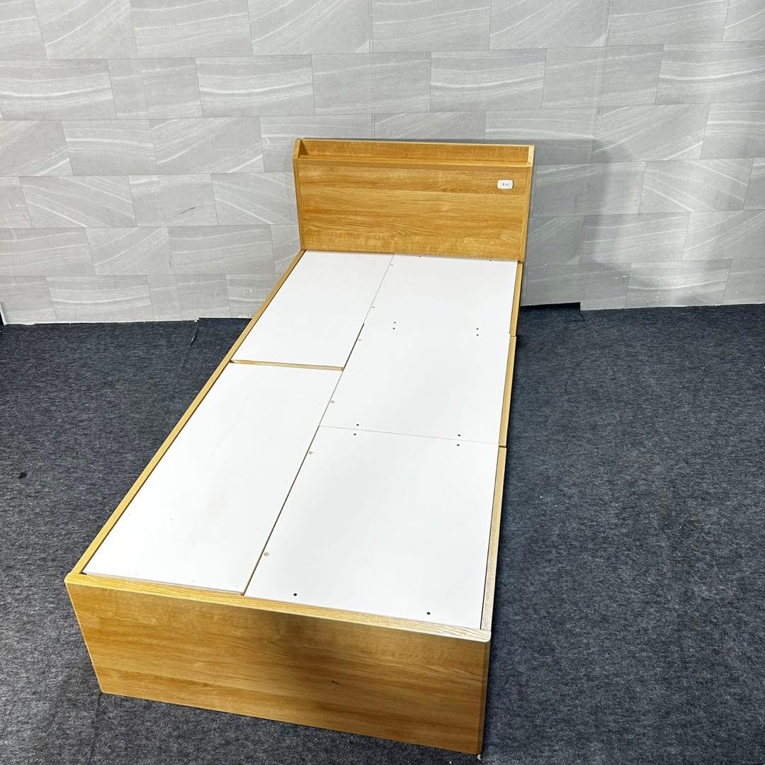 ニトリ ベッドフレーム ジオチェスト 収納4つ シングル 格安 d4792