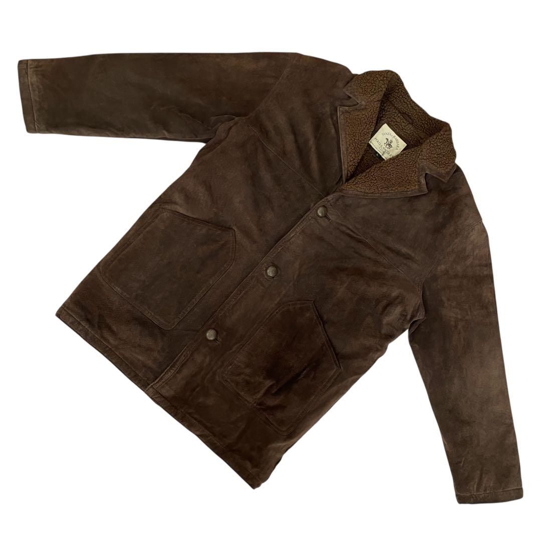 【美品】SANTA BARBARA 90s ムートンジャケット レザー 本革