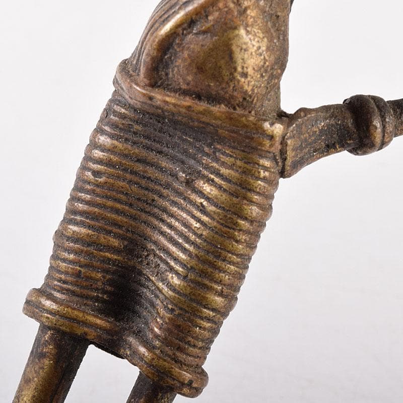 東南アジア　アフリカン美術　古銅　人物像　置物　V　7924