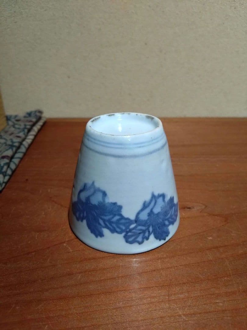 古伊万里 こんにゃく印判 大根と蕪 猪口 古印判 蒟蒻印判 民藝 - メルカリ