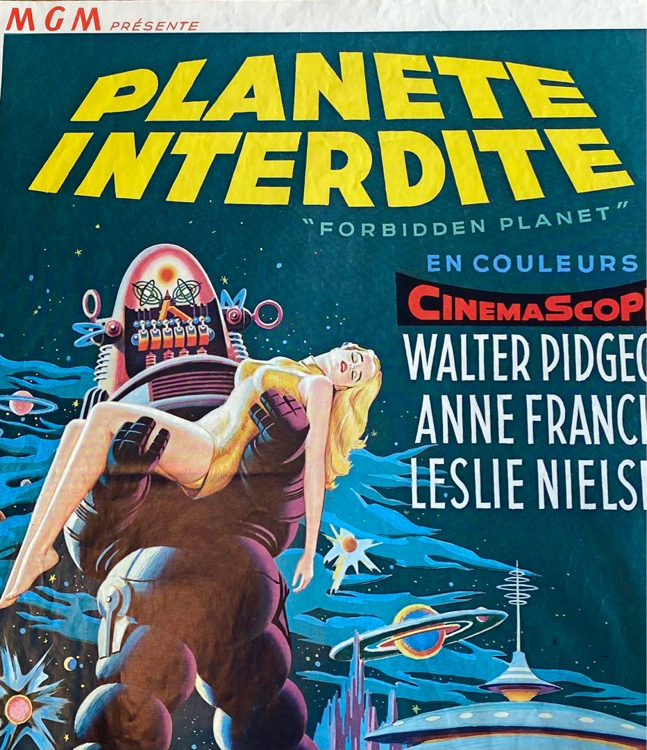 MGM映画「禁断の惑星」 / 1956 / オリジナルポスター / レア/ 美品