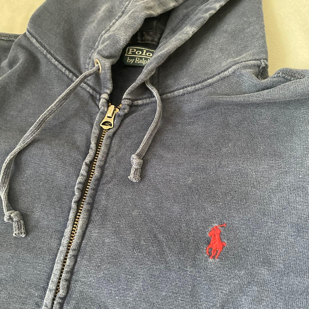 Polo by Ralph Lauren ネイビー 90sジップパーカー M短丈