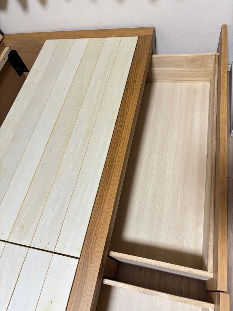 【トシミ】無印良品 収納ベッド・スモール・オーク材
