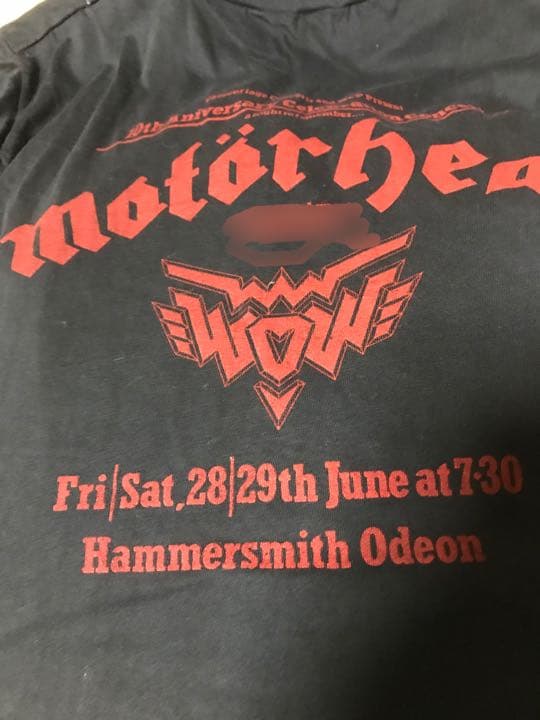 ヴィンテージパンクTシャツMotörhead 10th anniversary