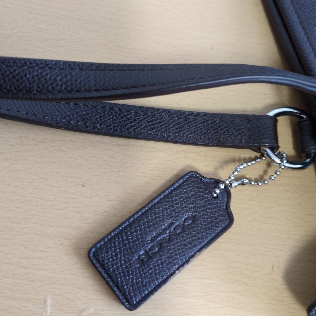 ✿未使用に近い✿　コーチ　トートショルダーバッグ　ブラウン　レザー