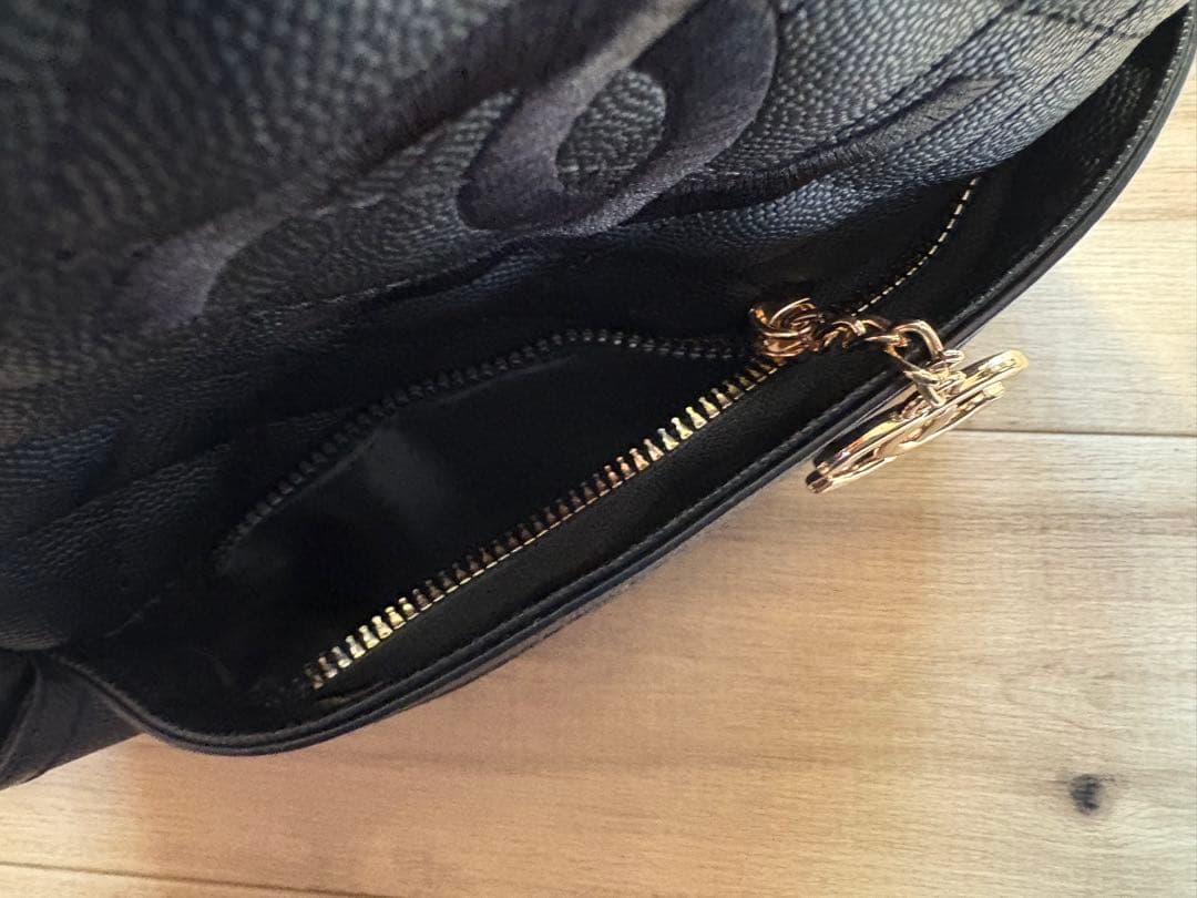 シャネル ブラック リュック ノベルティ キャビア調 お年玉限定価格！