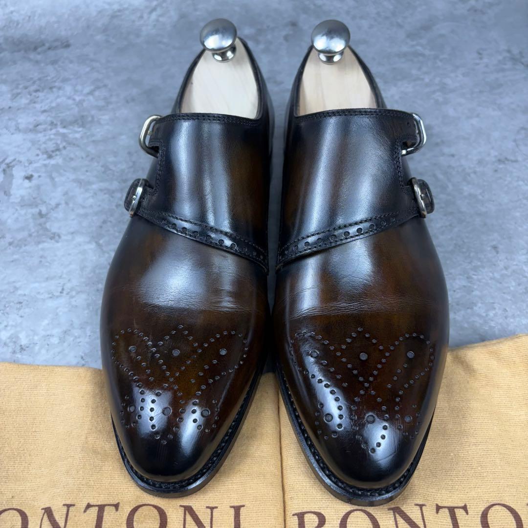 ボントーニ BONTONI レザー 本革　シューズ 38 1/2 ブラウン