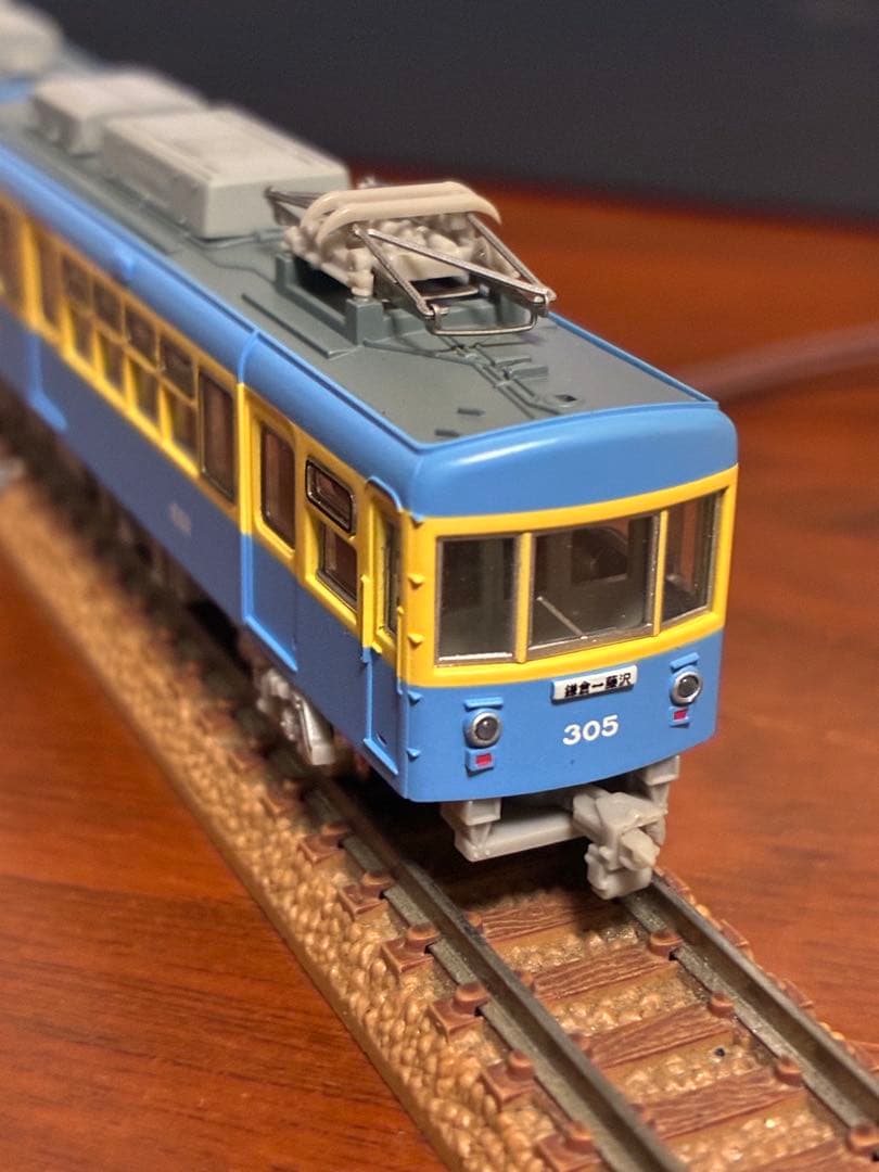 江ノ島電鉄300形「305F 2灯型」青電塗装(M車) モデモ　動力動作確認済