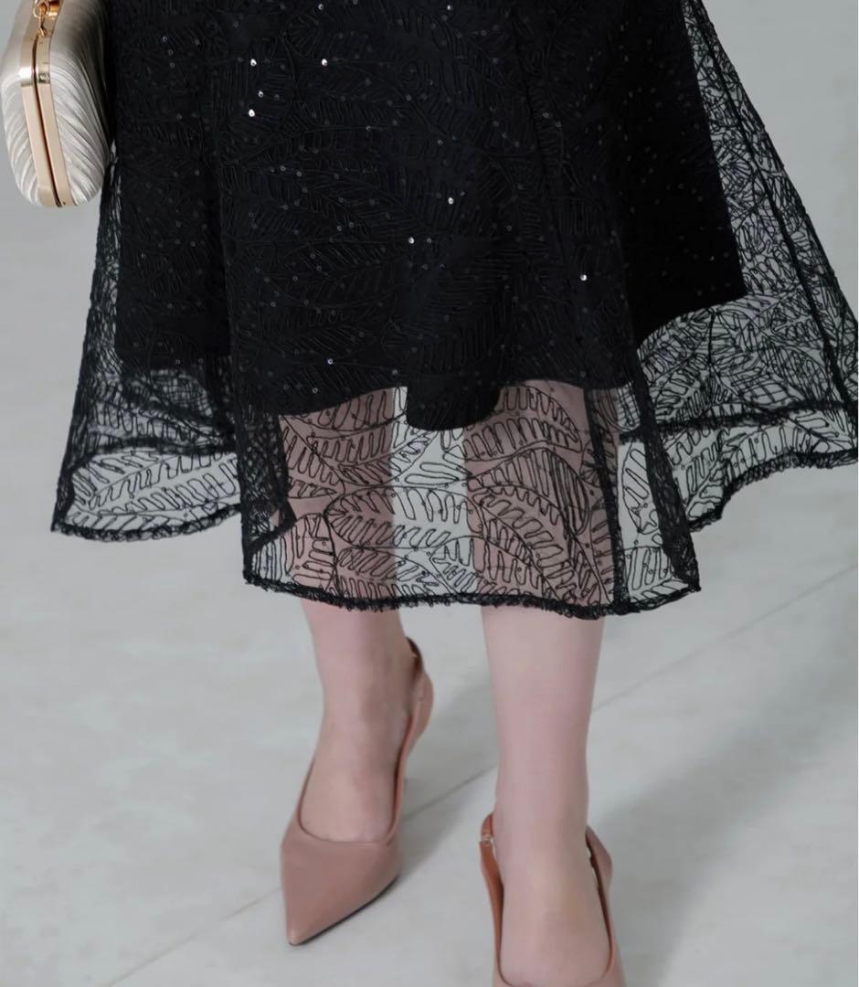 Leja】スパンコールボタニカルマーメイドボレロ2WAYドレス