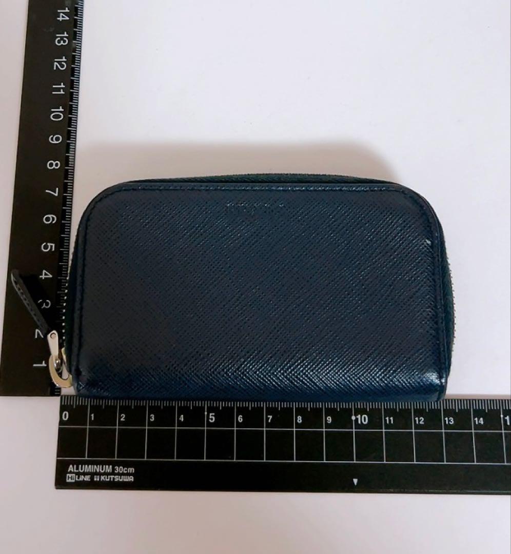 プラダ PRADA キーケース 6連 紺色 箱付き