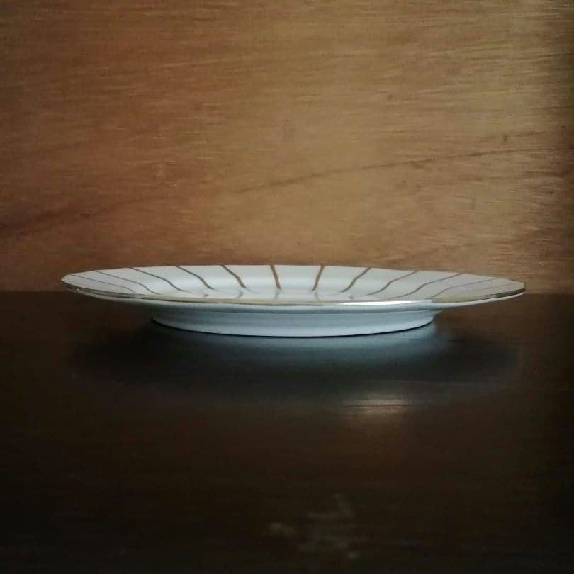 逸品 金彩装飾 ケーキ皿 飾り皿 アールデコ Cauldon 英国 1905年製