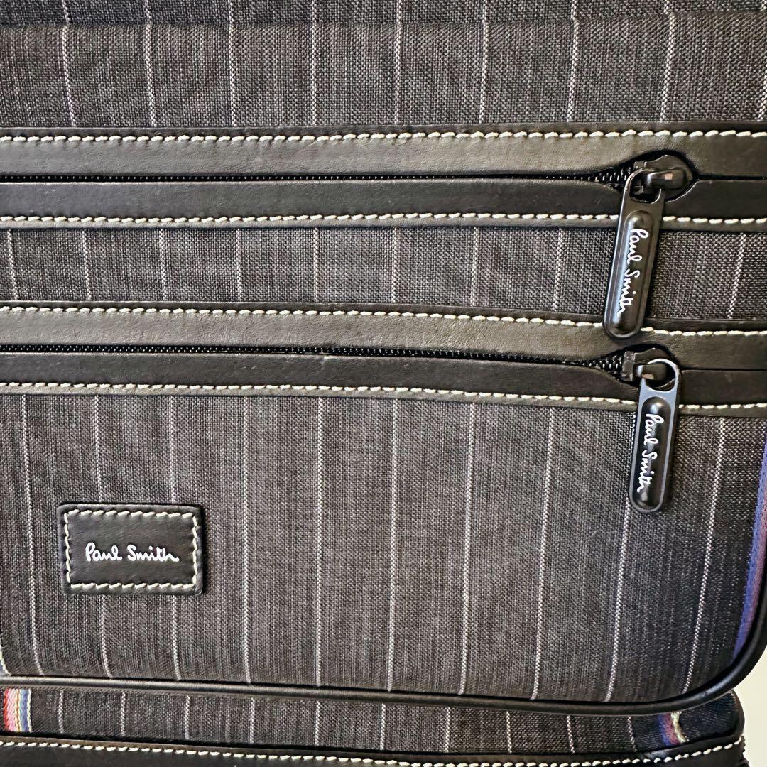 美品】ポールスミス マルチストライプデザイン キャリーケース 機内