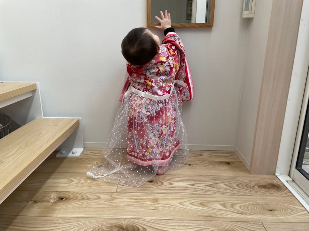 十二単風　ベビー着物　ハンドメイド　*初節句　*ひな祭り　*お食い初め