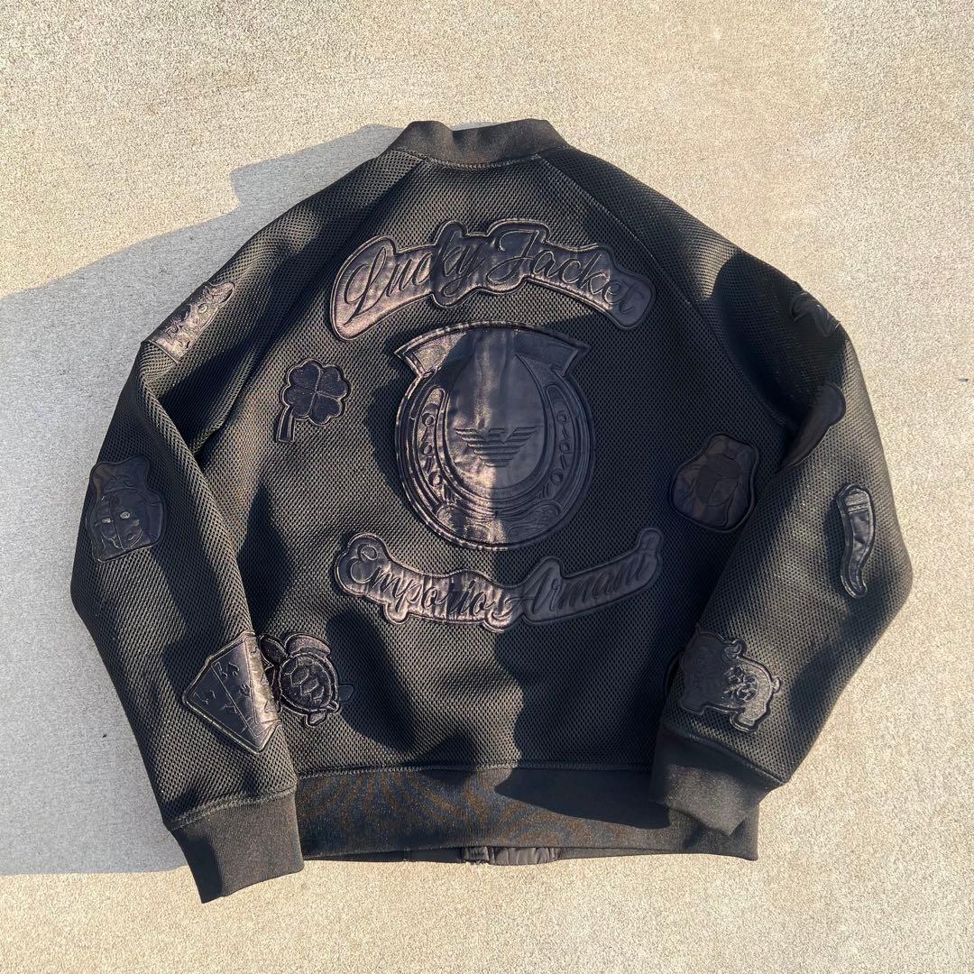 EMPORIO ARMANI エンポリオアルマーニ メッシュジャケット ワッペン