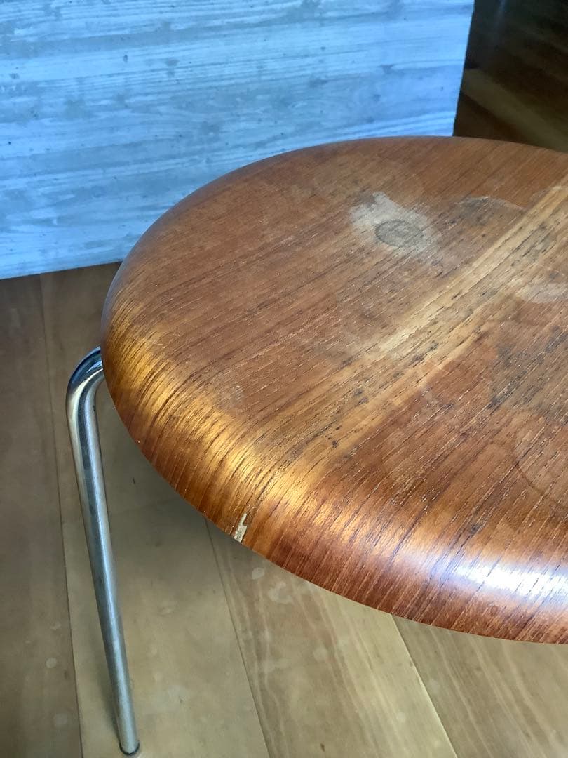 フリッツハンセン　ドットスツール　ヴィンテージ　チーク