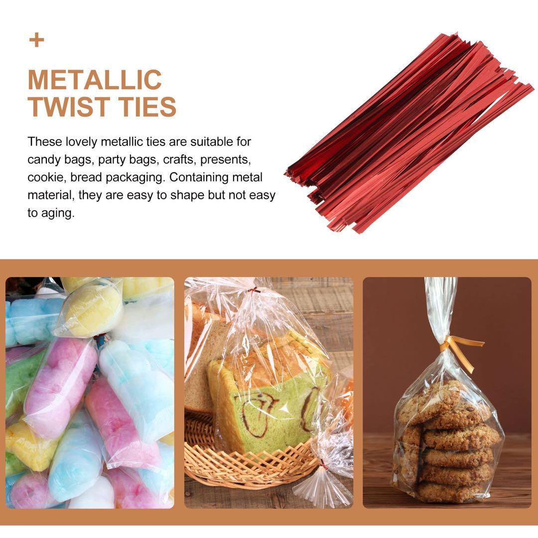 ラッピングタイ ワイヤータイ ビニタイ メタリック ランダム 7色 70本