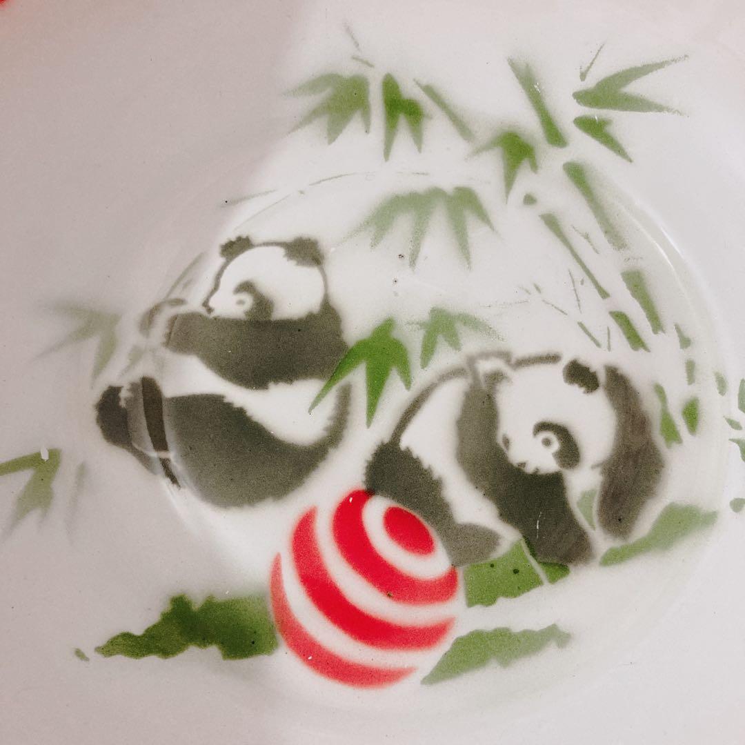 vintage パンダホーロー洗面器 中国雑貨 チャイナレトロポップ