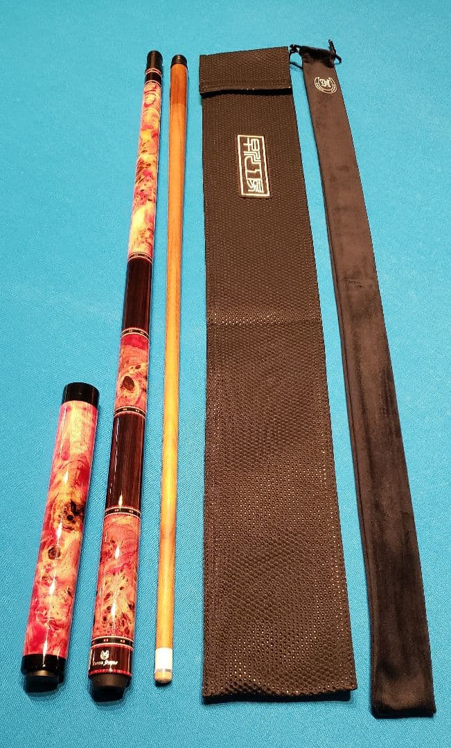 新作　早川工房カスタムキュー　グリップ3分割ストレート　エクステンションセット