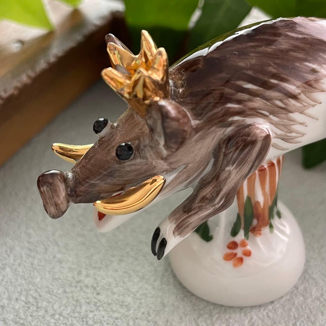 Meissen マイセン ミニ干支 イノシシ - LULUDAPOMERANIA 日本 Meissen